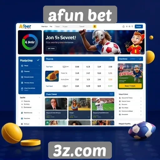 Interface do usuário do Afun Bet é intuitiva